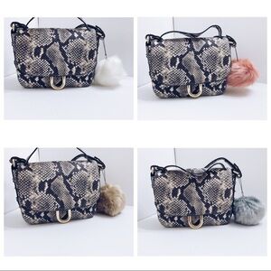 Faux Fur Purse Pom Pom Keychain Ball New, 4 colors